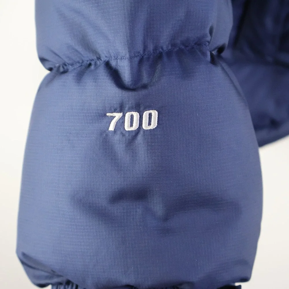 2009 The North Face Nuptse‎ 700 Puffer Jacket Medium Black Navy Blue Down